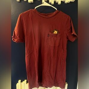 ripndip burgundy weed cat t shirt